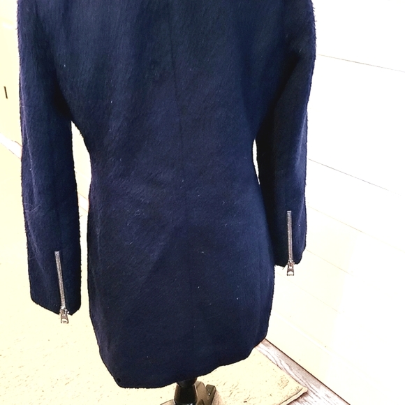 GUESS Navy Coat - Picture 4 of 8